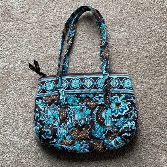 Vera Bradley java blue purse - Picture 1 of 4